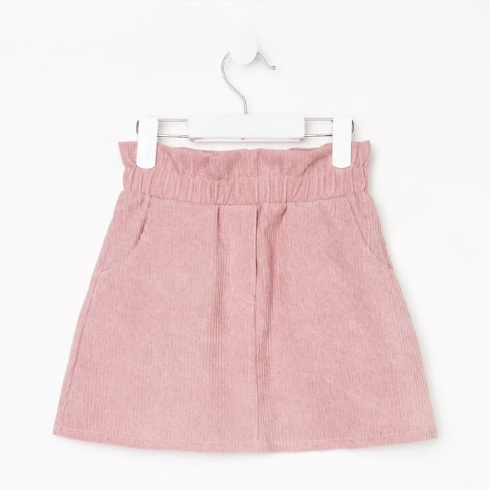 Юбка детская KAFTAN Velvet, размер 36 (134-140 см), пыльно-розовая