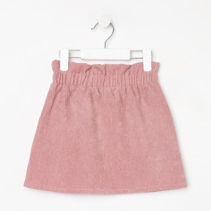 Юбка детская KAFTAN Velvet, размер 36 (134-140 см), пыльно-розовая