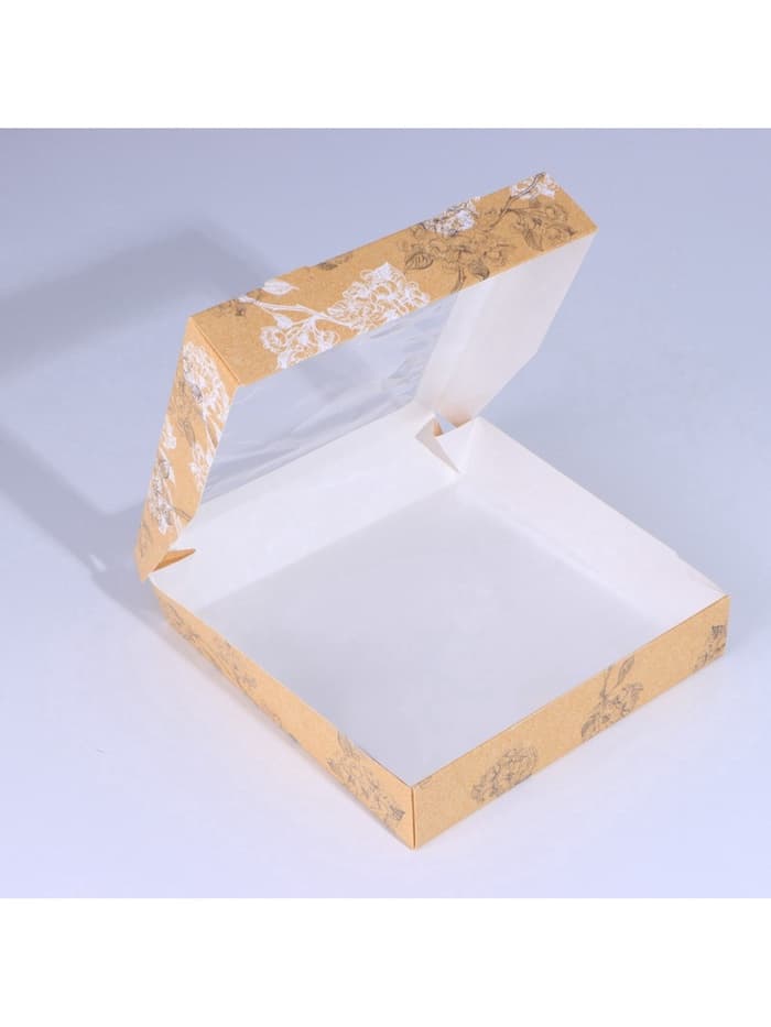 Кондитерская упаковка, коробка с ламинацией «8 марта», 20×20×4 см