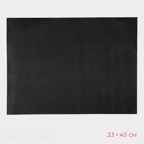 Коврик антипригарный для гриля, 33×45 см, чёрный