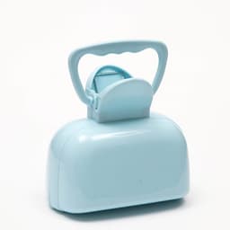 Совок для уборки за собаками с карманом для пакетов, 15.5 см × 9.5 см × 13 см, голубой
