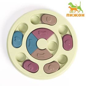 Интеллектуальная игрушка для животных, 14×3 с, для лакомств, зелёная