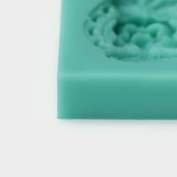 Молд для заливки «Гавайский ананас», силикон, 2 ячейки, 7.5×6 см, зелёная