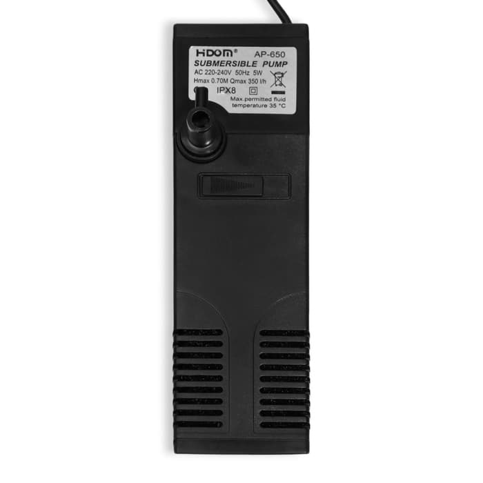 Фильтр для аквариума Hidom AP-650L, внутренний, с дождевальной флейтой, 350 л/ч, 5 Вт