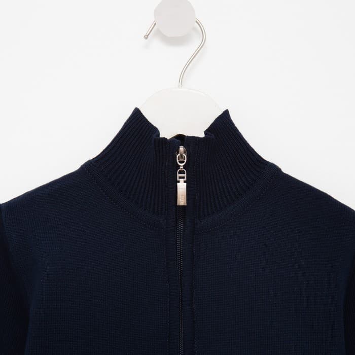 Кардиган для мальчика на молнии MINAKU: Casual Collection, тёмно-синий, рост 104 см