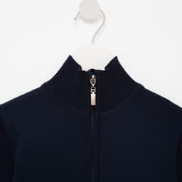 Кардиган для мальчика на молнии MINAKU: Casual Collection, тёмно-синий, рост 104 см