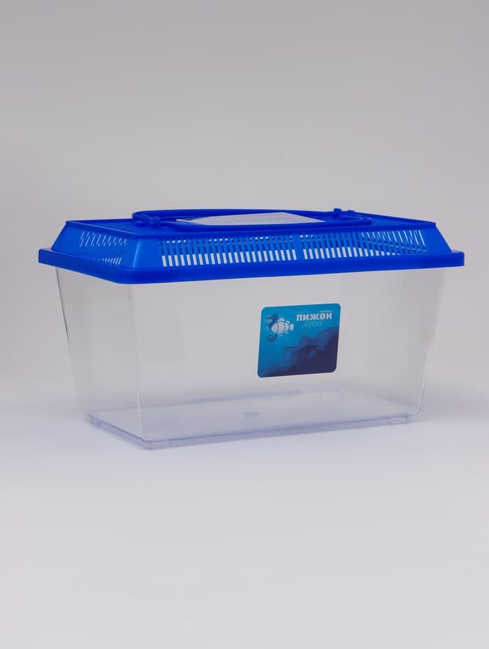 Переноска прямоугольная, 26.5×16.5×17 см, голубой