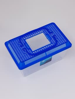 Переноска прямоугольная, 26.5×16.5×17 см, голубой