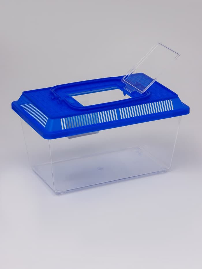 Переноска прямоугольная, 26.5×16.5×17 см, голубой