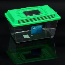 Переноска прямоугольная, 26.5×16.5×17 см, зелёный