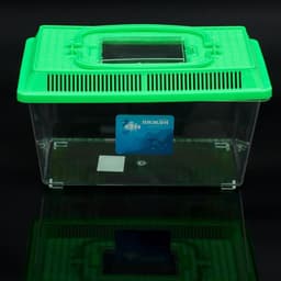 Переноска прямоугольная, 26.5×16.5×17 см, зелёный