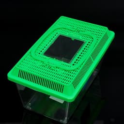 Переноска прямоугольная, 26.5×16.5×17 см, зелёный