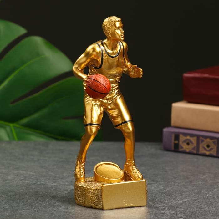Кубок наградной с фигуркой «Баскетбол: лучший игрок», 18×7×7 см