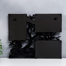 Фоторамка - коллаж на 3 фото 10×15 см «Вишнёвый сад», т. Серебро, 32×27 см