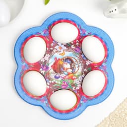 Подставка для 6 яиц на Пасху «Композиция», 21.5×19.9 см