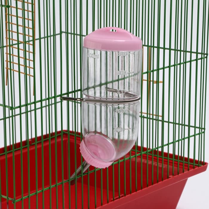 Поилка для грызунов, 500 мл, 20.5×5 см, розовая