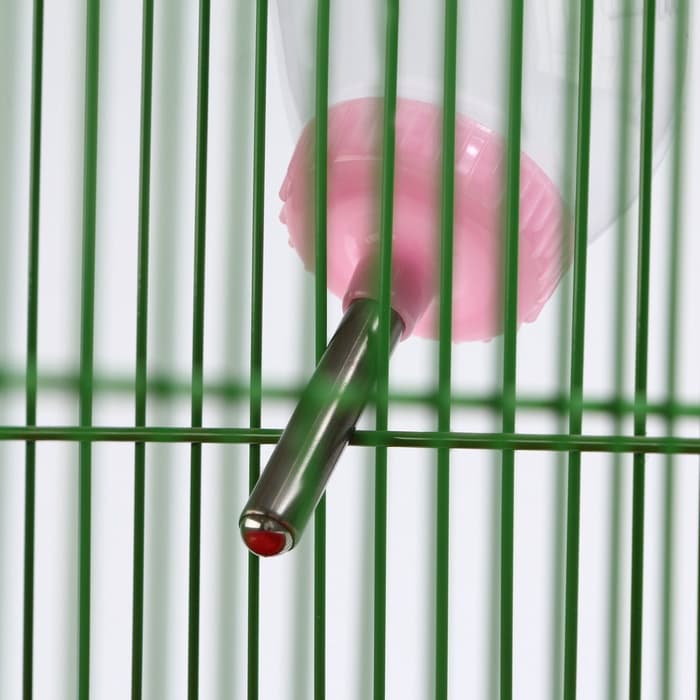 Поилка для грызунов, 500 мл, 20.5×5 см, розовая