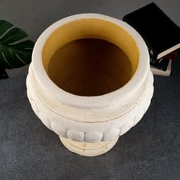 Вазон для цветов «Юлий», 10 л, 40×33×33 см, шамот, бежевый