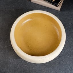 Декоративное кашпо для цветов «Плошка», 3 л, 28×13×28 см, керамическое, цвет слоновая кость