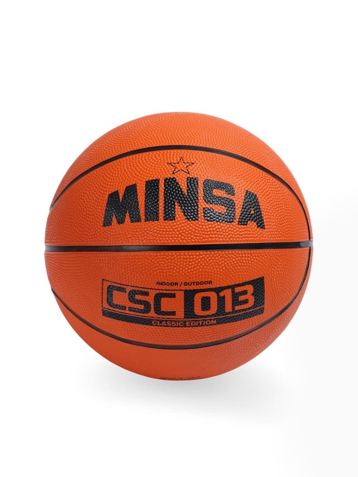 Мяч баскетбольный MINSA CSC 013, клееный, 8 панелей, размер 7, резина, резиновая камера
