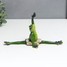Фигурка полистоун лак «Лягуха балерина - шпагат», 11×7×20 см