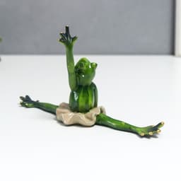 Фигурка полистоун лак «Лягуха балерина - шпагат», 11×7×20 см