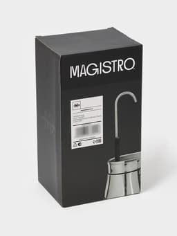 Кофеварка гейзерная Magistro Semi, на 6 чашек, 300 мл, нержавеющая сталь 430