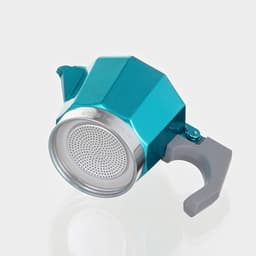 Кофеварка гейзерная Доляна Azure, на 3 чашки, 150 мл, алюминий, бирюзовая