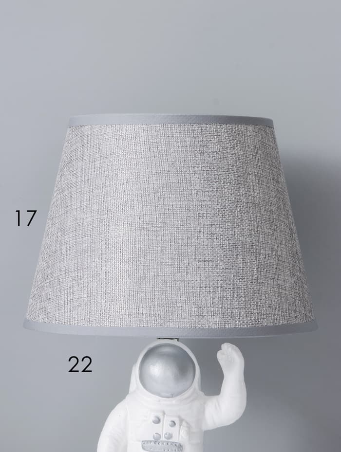 Лампа настольная RISALUX 16867/1, E14, 40 Вт, бело-серебристая, 22.5×22.5×42 см