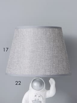 Лампа настольная RISALUX 16867/1, E14, 40 Вт, бело-серебристая, 22.5×22.5×42 см