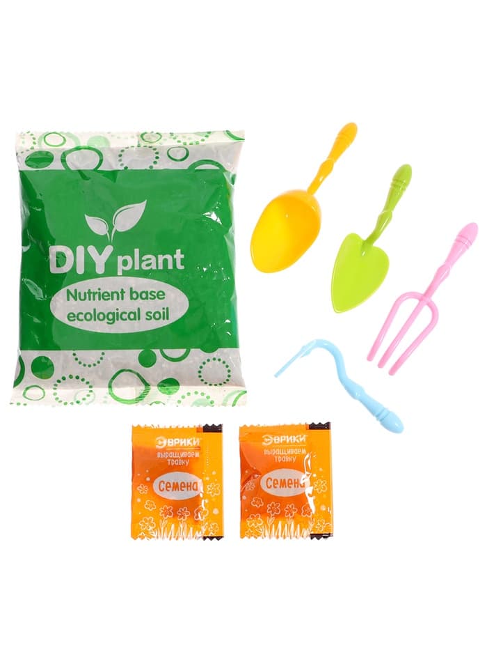 Набор для опытов «Весёлые прически, выращиваем травку», девочка