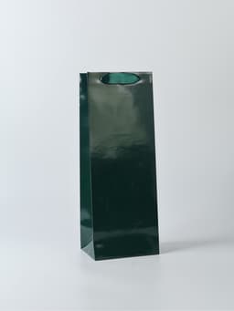 Пакет подарочный под бутылку, упаковка, «Изумруд», 13×36×10 см