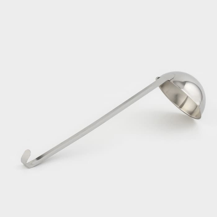 Половник кухонный - чумичка «Поварской», 500 мл, d=14 см, ручка 39 см, толщина 1.2 мм, цельнотянутая ручка