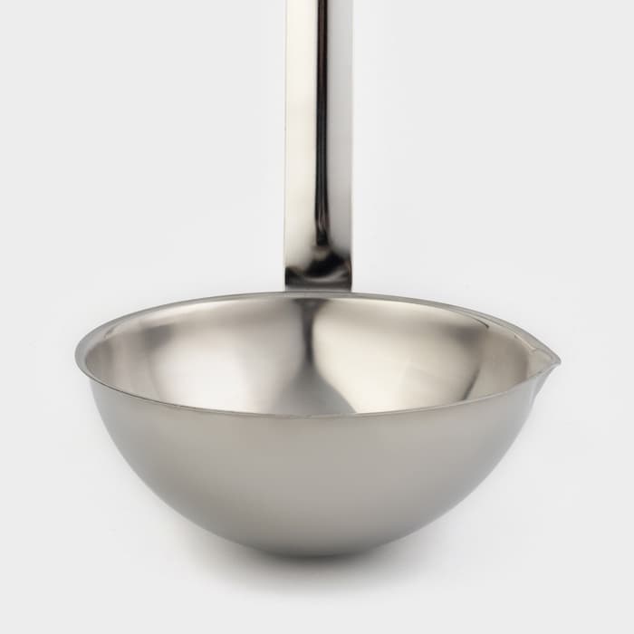 Половник кухонный - чумичка «Поварской», 500 мл, d=14 см, ручка 39 см, толщина 1.2 мм, цельнотянутая ручка