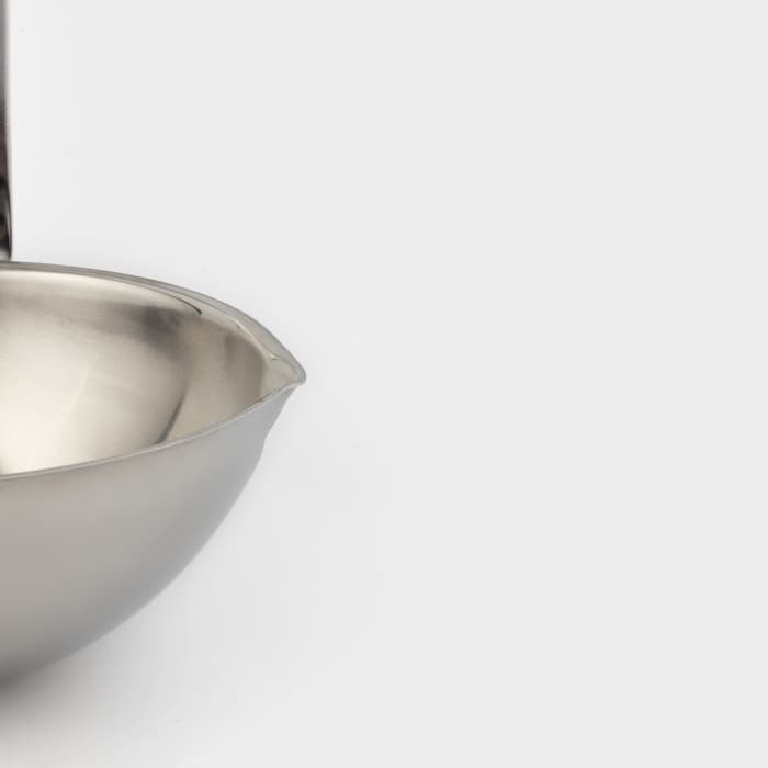 Половник кухонный - чумичка «Поварской», 500 мл, d=14 см, ручка 39 см, толщина 1.2 мм, цельнотянутая ручка