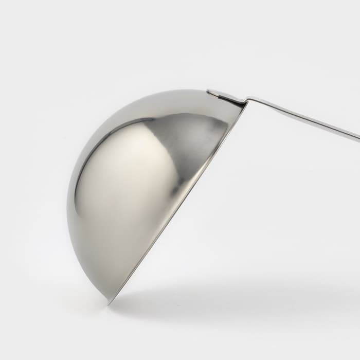 Половник кухонный - чумичка «Поварской», 500 мл, d=14 см, ручка 39 см, толщина 1.2 мм, цельнотянутая ручка