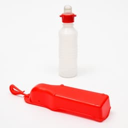 Поилка прогулочная, 250 мл, пластик, красная