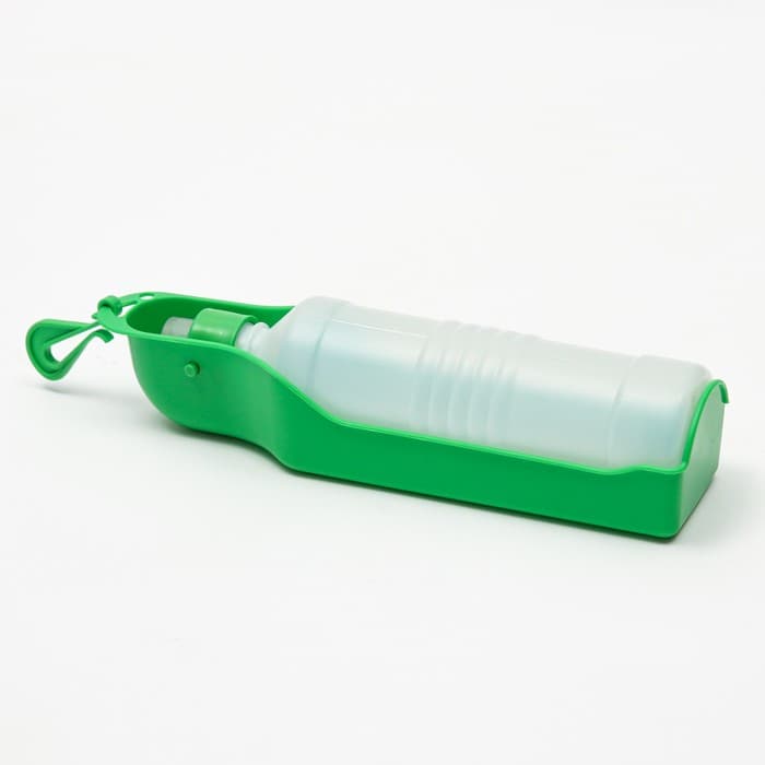 Поилка прогулочная, 500 мл, пластик, зеленая