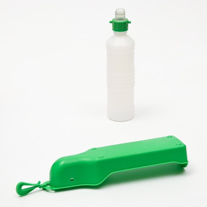 Поилка прогулочная, 500 мл, пластик, зеленая