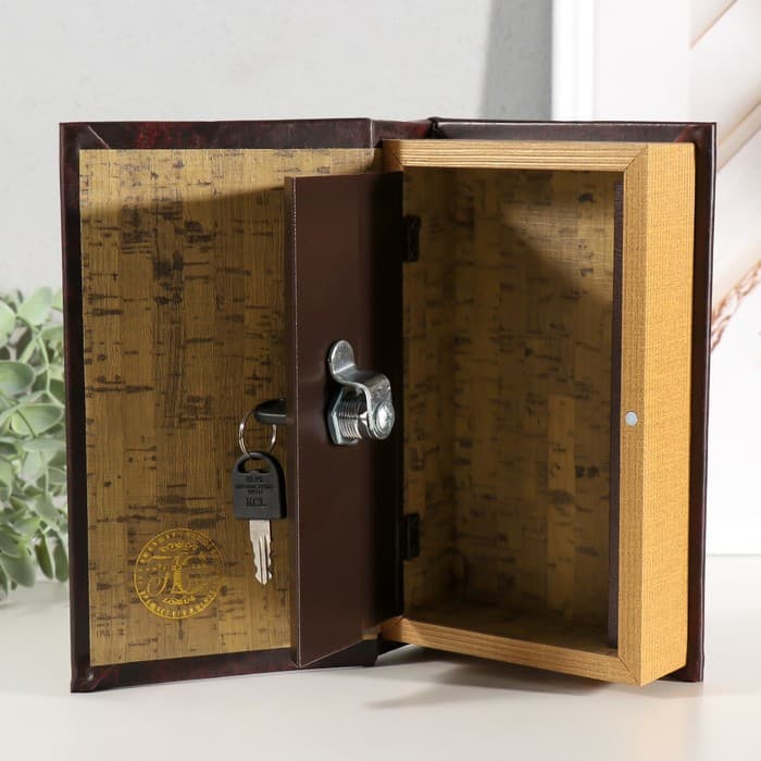Шкатулка книга-сейф «Мой капитал», дерево, 21×13×5 см