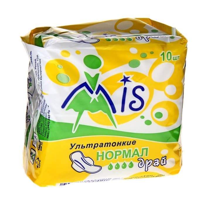 Прокладки «Mis» Ультратонкие, Normal Dry, 10 шт.