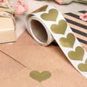 Наклейка с тиснением, золотая, 3.5×2.5 см