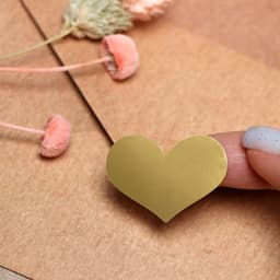 Наклейка с тиснением, золотая, 3.5×2.5 см