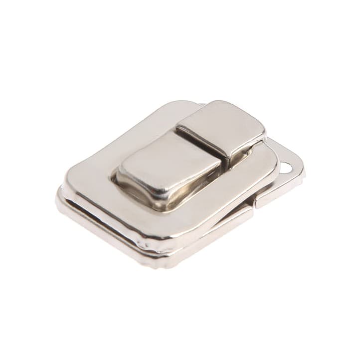 Замок-защелка на ящик 27x40 мм, железный, цвет матовый никель