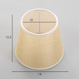 Абажур E14 песочный  15х15х13 см