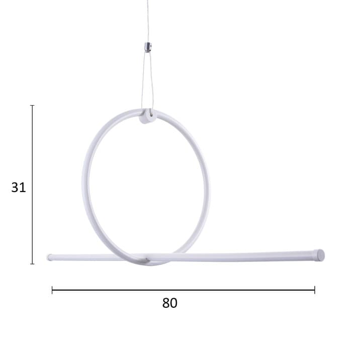 Светильник BayerLux 1797/2 LED 70 Вт белый 80×30-130 см