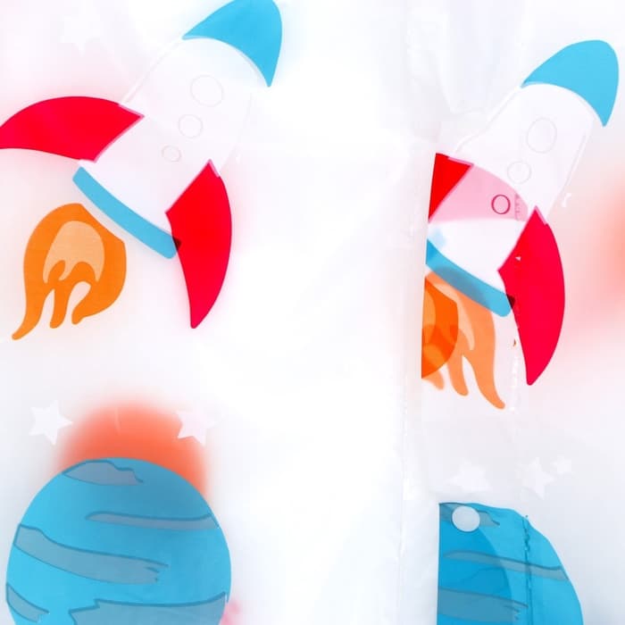 Дождевик детский «Космос»‎, 125-155 см