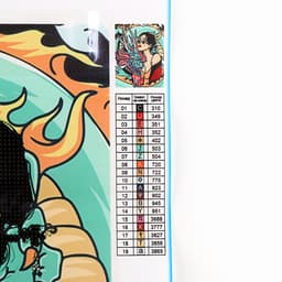 Алмазная мозаика с частичным заполнением «Девушка с драконом» без рамы 30×40 см