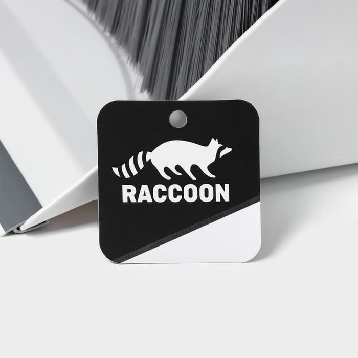 Щётка для пола Raccoon: совок 28×27×89 см, щётка 23×94 см, белая