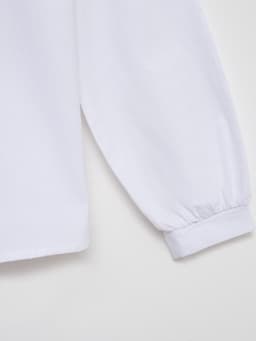 Блузка для девочки MINAKU: Cotton collection, белая, рост 146 см